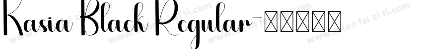 Kasia Black Regular字体转换